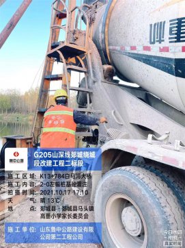 【抓作風(fēng) 創(chuàng)效益】揚(yáng)鞭策馬、勇爭先鋒——郯城G205項(xiàng)目主線樁基施工任務(wù)圓滿完成