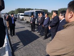 淄博市人大許建國(guó)副主任一行視察我公司G309改建工程