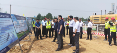 齊魯交通發(fā)展集團有限公司領導視察青蘭高速公路萊泰段改擴建工程二合同段
