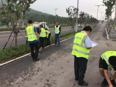 沂源縣人民路改造工程進(jìn)行竣工預(yù)驗收