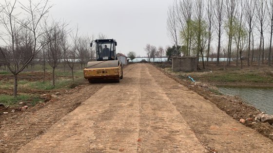 郯城縣新村農(nóng)業(yè)產(chǎn)業(yè)園項(xiàng)目路基工程全面完工