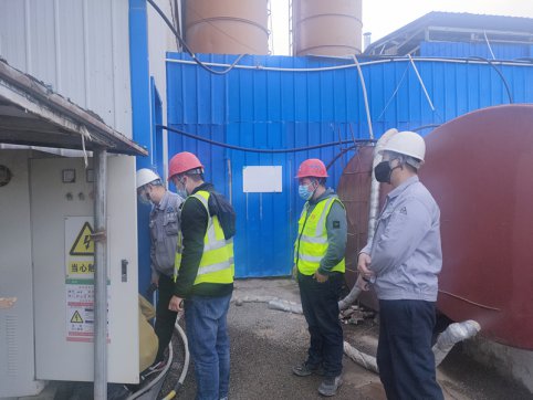 【臨臨風(fēng)采】沂源縣開發(fā)區(qū)安環(huán)辦（局）對(duì)悅莊拌合站進(jìn)行年度檢查